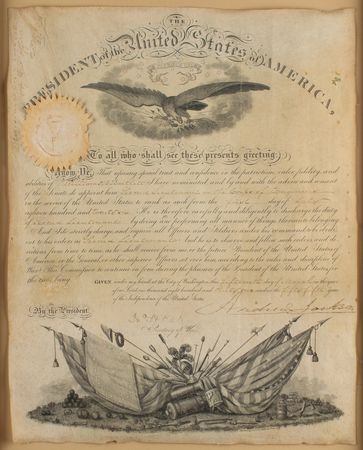 Lot #19 Andrew Jackson Document Signed as President - Image 1