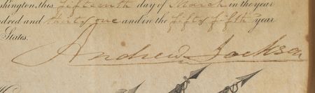 Lot #19 Andrew Jackson Document Signed as President - Image 3