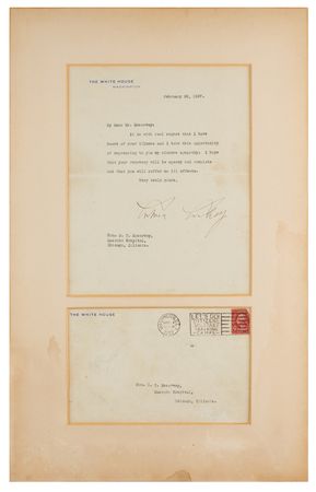 Lot #111 Calvin Coolidge Typed Letter Signed as President - Image 1