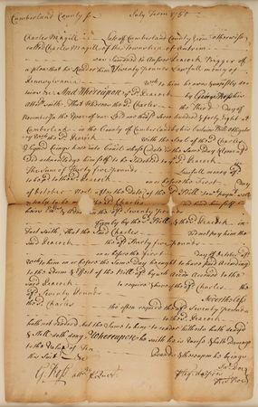 Lot #472 George Ross Document Signed