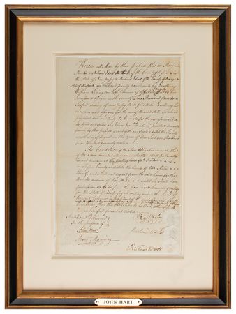 Lot #249 John Hart Document Signed - Image 2