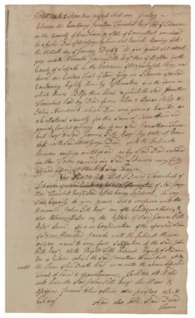 Lot #405 Samuel Huntington and William Williams Document Signed - Image 3