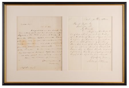 Lot #22 Martin Van Buren and Millard Fillmore (2) Letters Signed - Image 1