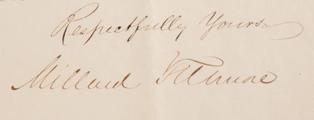 Lot #22 Martin Van Buren and Millard Fillmore (2) Letters Signed - Image 2