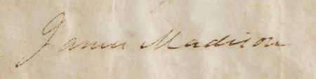 Lot #172 James Madison Document Signed as President - Image 3