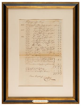 Lot #268 Caesar Rodney Document Signed - Image 2