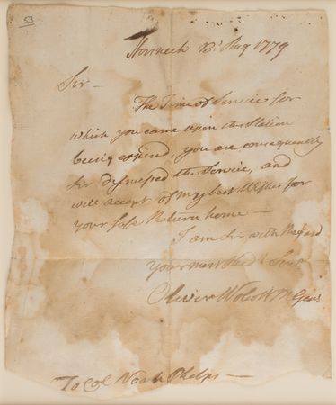 Lot #501 Oliver Wolcott Autograph Letter Signed - Image 1