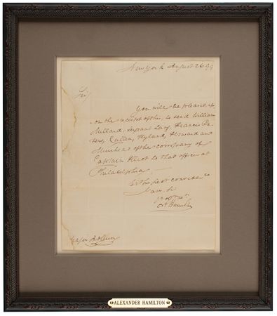 Lot #284 Alexander Hamilton Letter Signed - Image 2