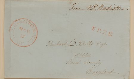 Lot #171 Dolley Madison Signed Free Frank - Image 1