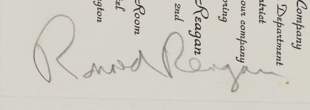 Lot #200 Ronald Reagan Signed Invitation - Image 3