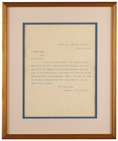 Lot #103 Grover Cleveland: 