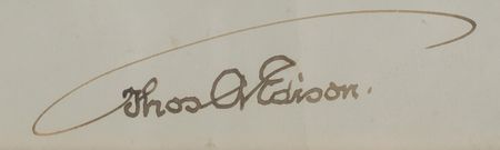 Lot #298 Thomas Edison Signed Photograph - Image 3