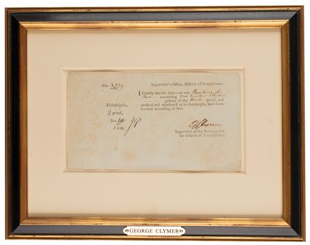 Lot #356 George Clymer Document Signed - Image 2