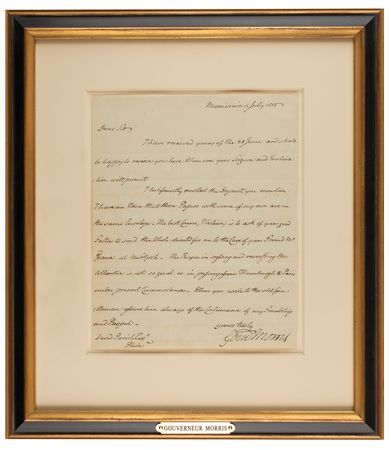 Lot #445 Gouverneur Morris Autograph Letter Signed - Image 2