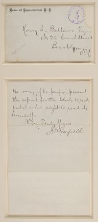 Lot #134 James A. Garfield Autograph Letter Signed - Image 2