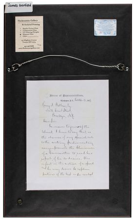 Lot #134 James A. Garfield Autograph Letter Signed - Image 4