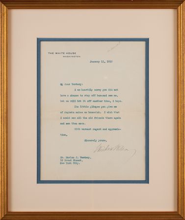 Lot #233 Woodrow Wilson: 