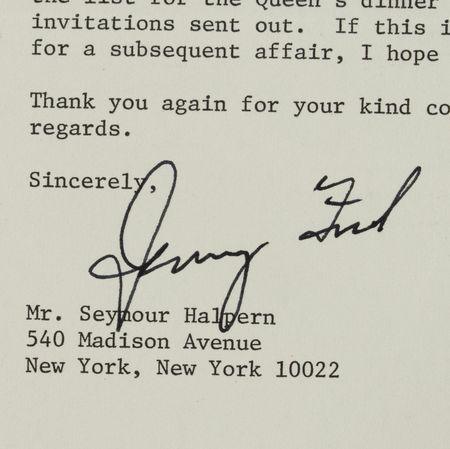 Lot #133 Gerald Ford Typed Letter Signed as President - Image 3