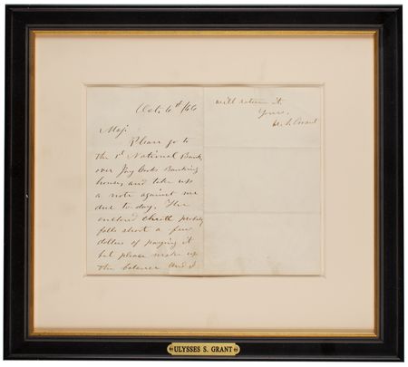 Lot #40 U. S. Grant Autograph Letter Signed - Image 2