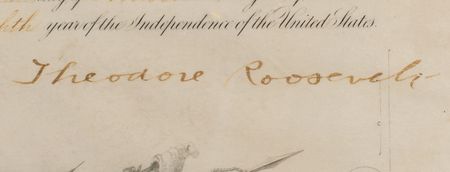 Lot #50 Theodore Roosevelt and William H. Taft Document Signed as President and Secretary of War - Image 3