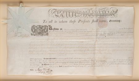Lot #441 Thomas Mifflin Document Signed
