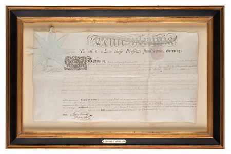 Lot #441 Thomas Mifflin Document Signed - Image 2