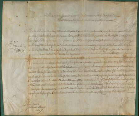 Lot #244 Benjamin Franklin Document Signed - Image 2
