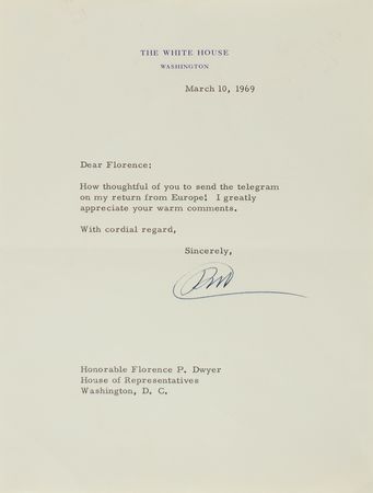 Lot #183 Richard Nixon Typed Letter Signed as President - Image 2