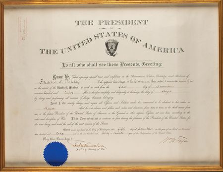 Lot #218 William H. Taft Document Signed as President - Image 1