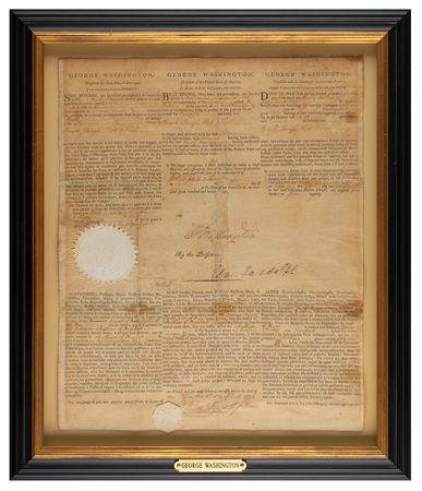 Lot #2 George Washington Document Signed as President - Image 2