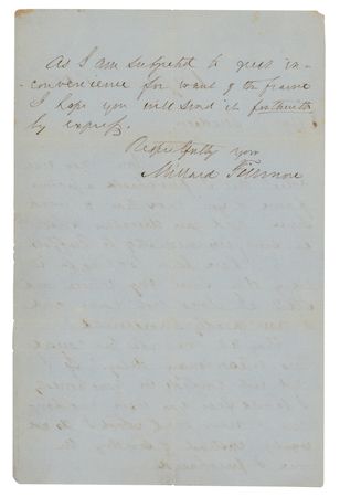 Lot #126 Millard Fillmore Autograph Letter Signed - Image 2