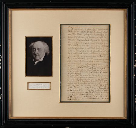 Lot #6 John Adams Autograph Document Signed