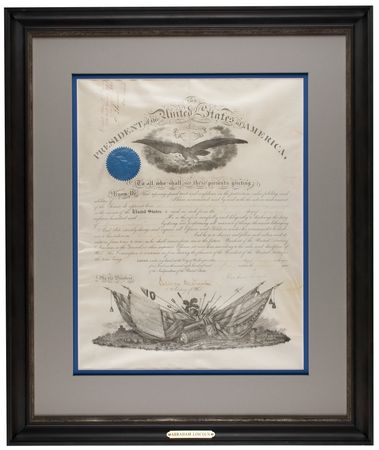 Lot #35 Abraham Lincoln Document Signed as President - Image 2