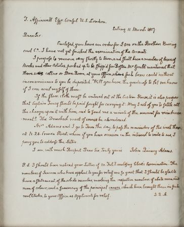 Lot #14 John Quincy Adams Autograph Letter Signed - Image 2