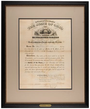 Lot #152 Rutherford B. Hayes Document Signed - Image 2