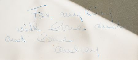 Lot #945 Audrey Hepburn Oversized Photograph Signed and Inscribed to King Vidor - Image 3