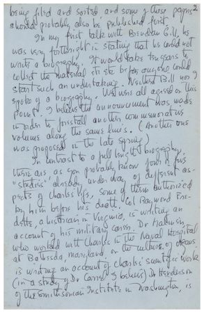 Lot #624 Anne Morrow Lindbergh: On Lindbergh's last wishes—