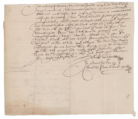 Lot #288 New York: Fort Amsterdam 1640 Document - Image 2