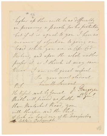 Lot #504 John Burgoyne Letter Signed - Image 3