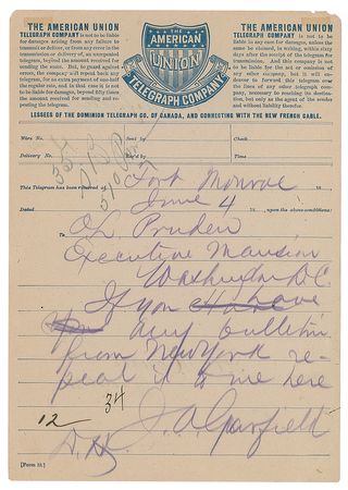 Lot #44 James A. Garfield Autograph Letter Signed as President - Image 1