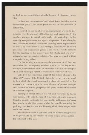 Lot #138 Death of U. S. Grant General Orders - Image 2