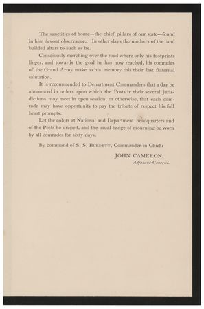 Lot #138 Death of U. S. Grant General Orders - Image 3