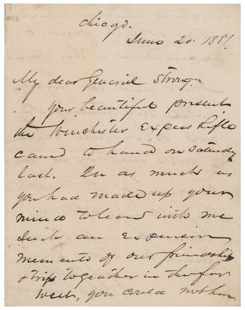 Lot #605 Philip H. Sheridan Autograph Letter Signed - Image 2