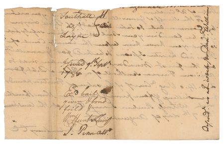 Lot #264 John Penn Autograph Document Signed - Image 2