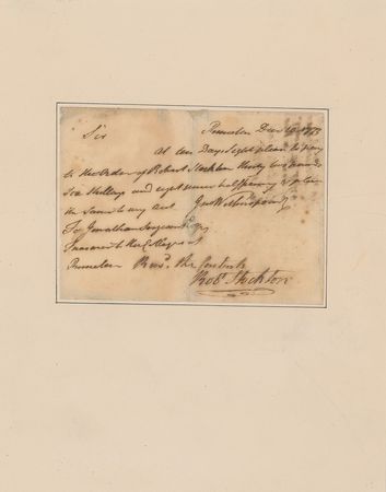 Lot #280 John Witherspoon Document Signed