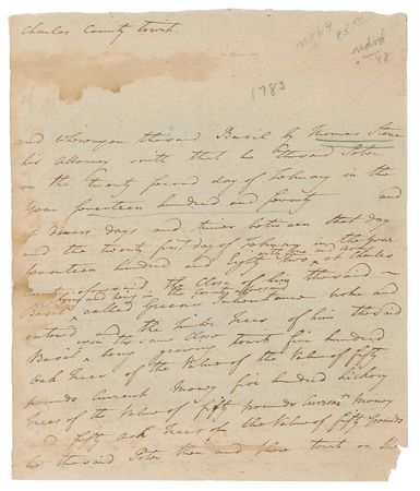 Lot #277 Thomas Stone Autograph Document Signed - Image 1