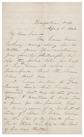 Lot #527 Gurden Chapin: On Southern-sympathizing opportunists amidst Union ranks: 