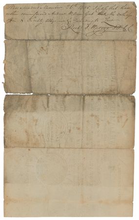 Lot #23 William Henry Harrison Document Signed - Image 2