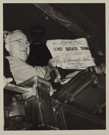 Lot #60 Harry S. Truman Signed Photograph and Typed Letter Signed - Image 1