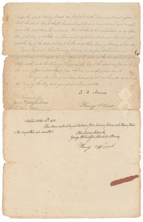 Lot #13 John Quincy Adams Document Signed - Image 2